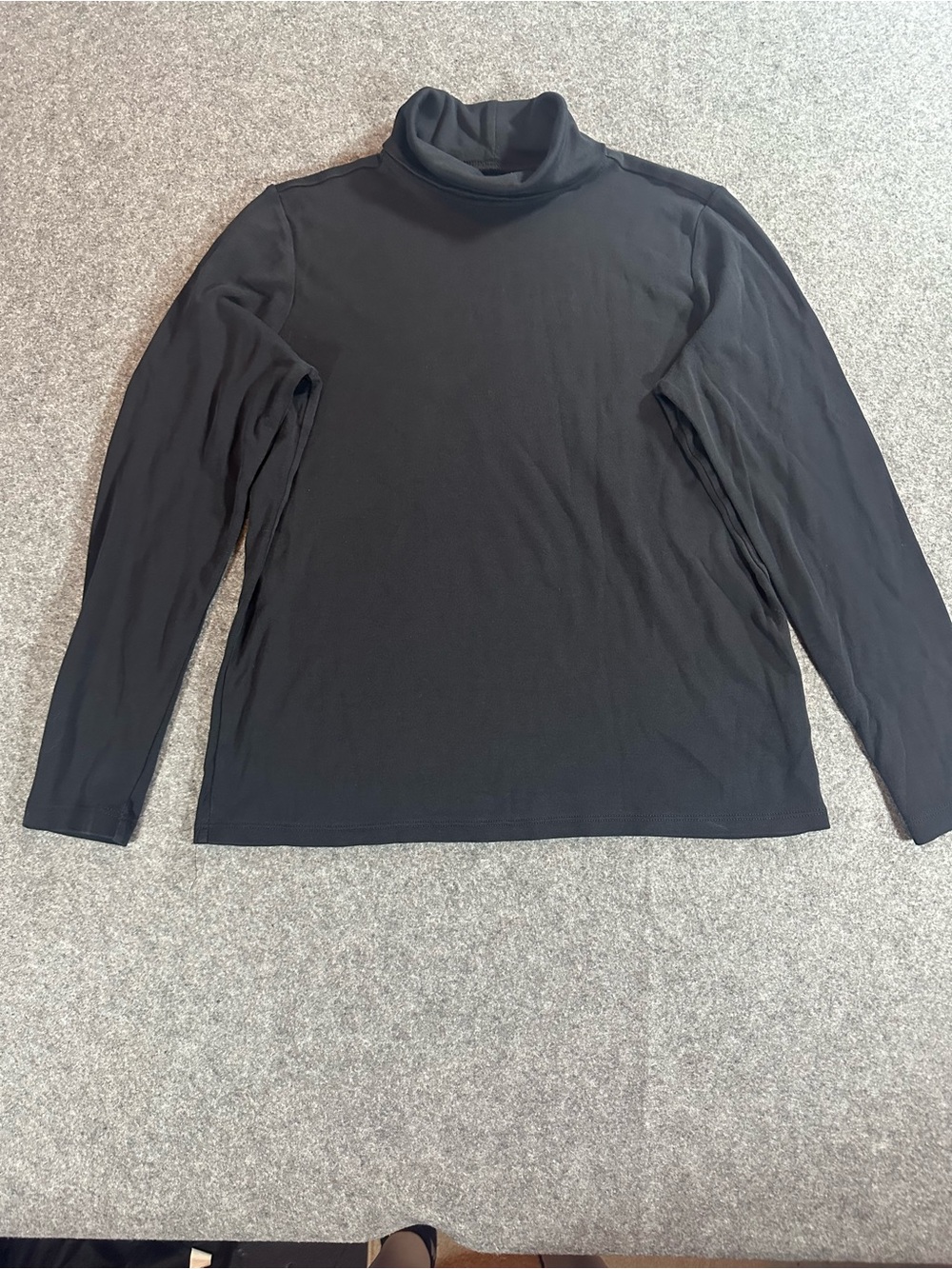 L.L. Bean Black Women's Long-Sleeve Turtleneck